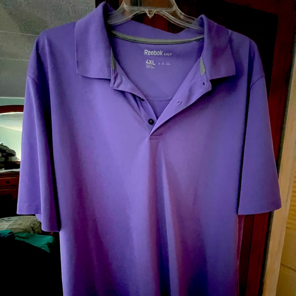 Purple polo shirt